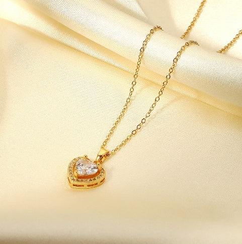 Exquisite Gold Stainless Steel Wedding Jewelry Set for Women