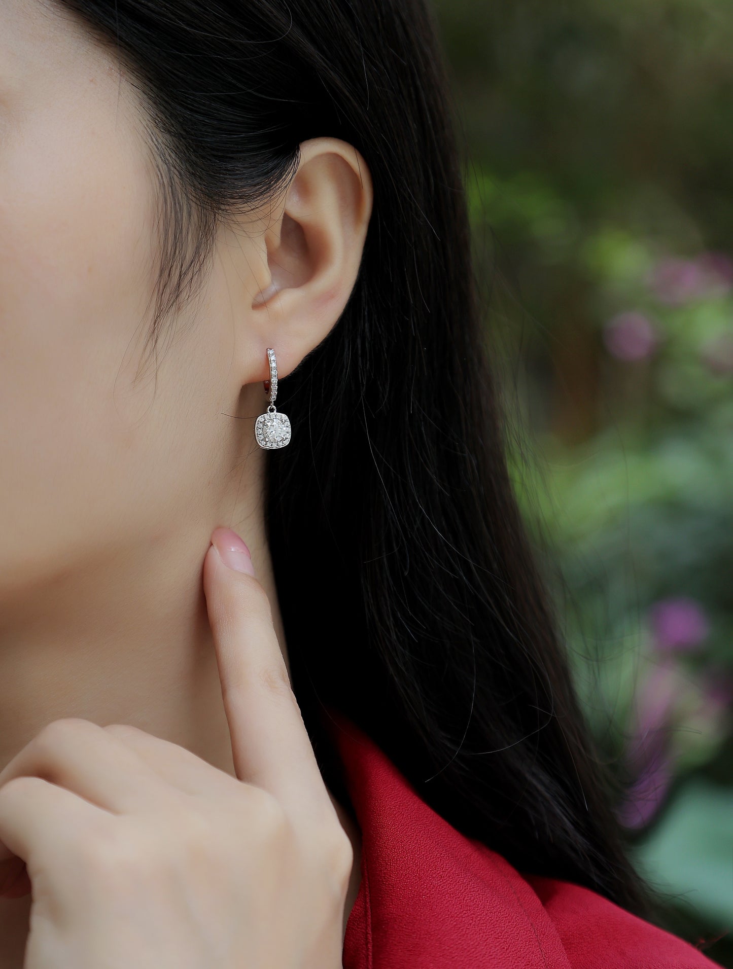 Luxury 0.5CT Moissanite Stud Earrings – S925 Silver