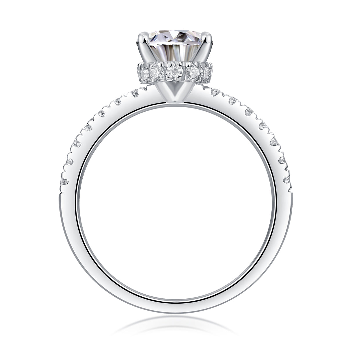 Luxury Moissanite Cinderella Ring – S925 Silver
