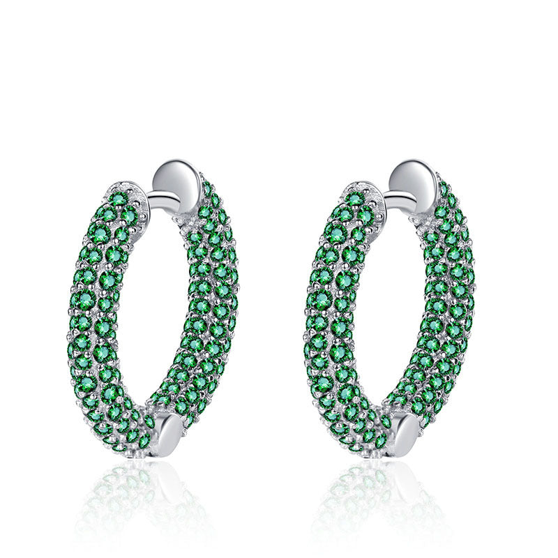 S925 Sterling Silver Creative C-Shape Earrings