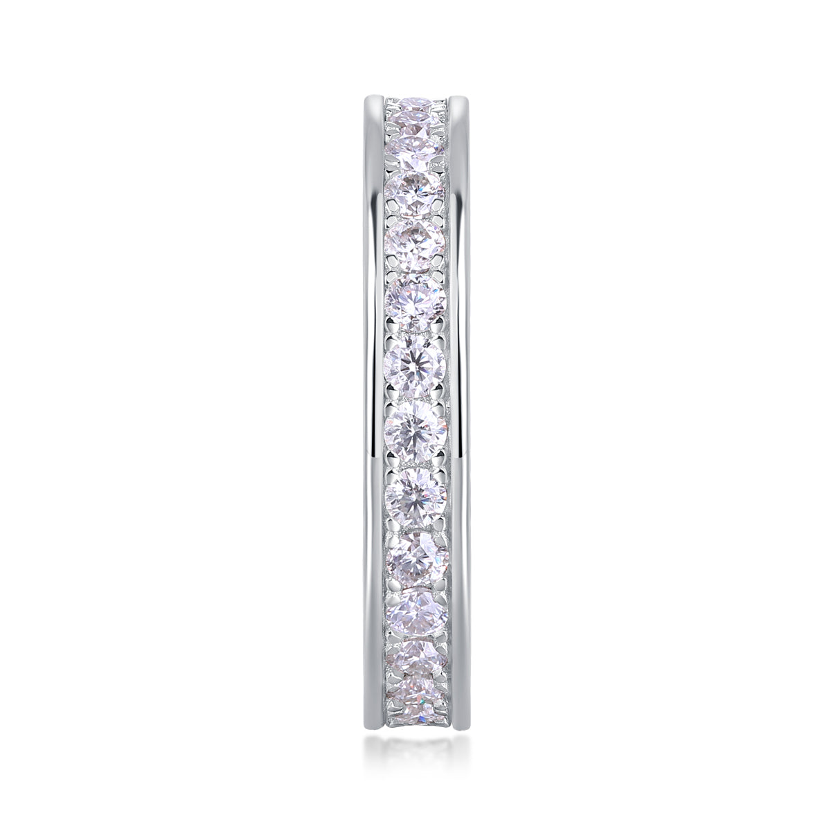 Luxury Moissanite Trajectory Ring – S925 Silver