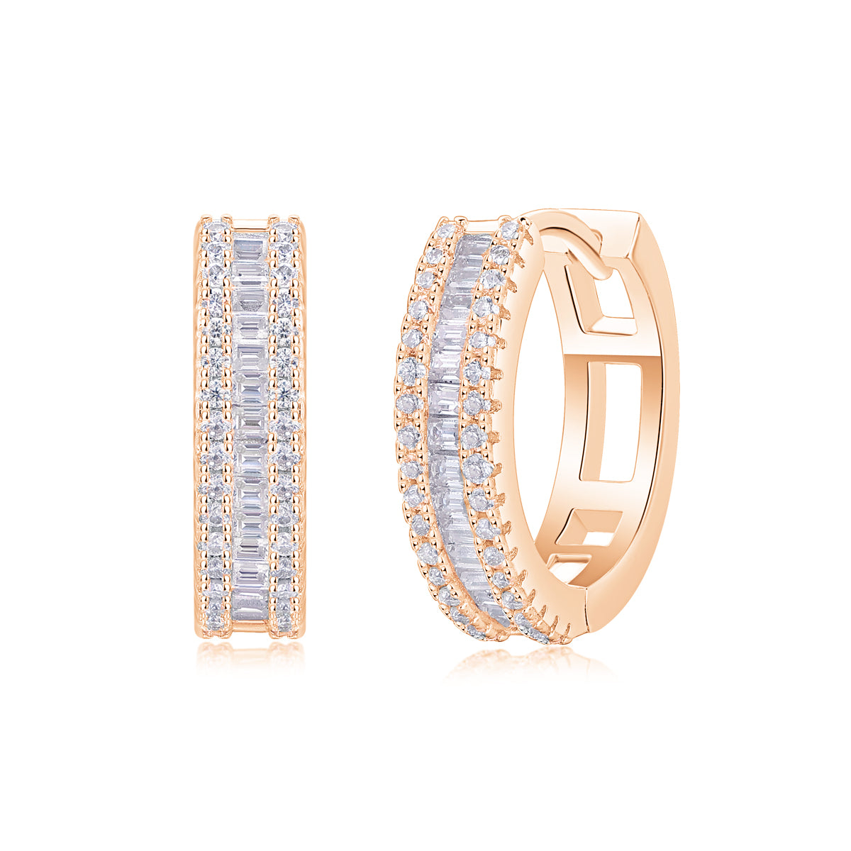 Luxury Moissanite Stud Earrings – S925 Silver