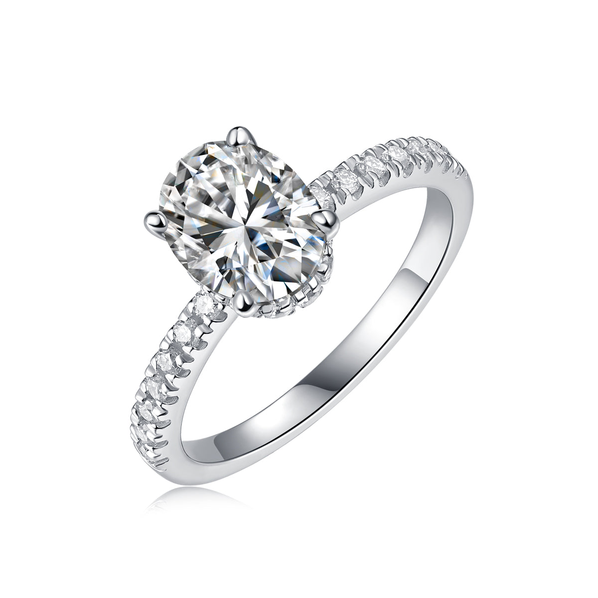 Luxury Moissanite Cinderella Ring – S925 Silver