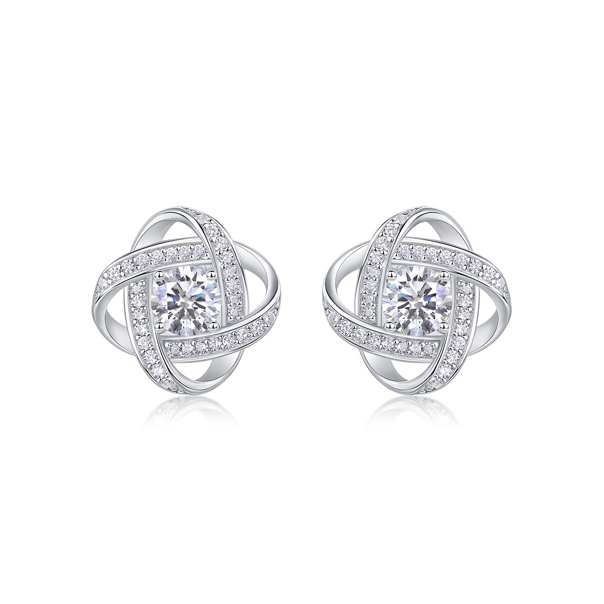 Luxury 0.5CT Moissanite Stud Earrings – S925 Silver