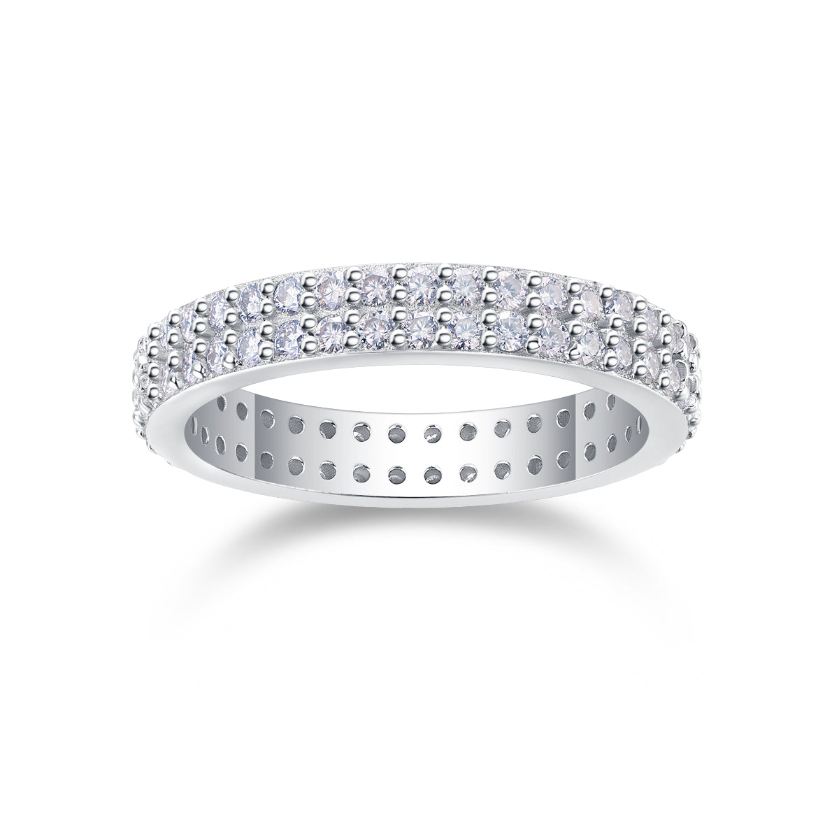 Luxury Starlight Moissanite Ring – S925 Silver