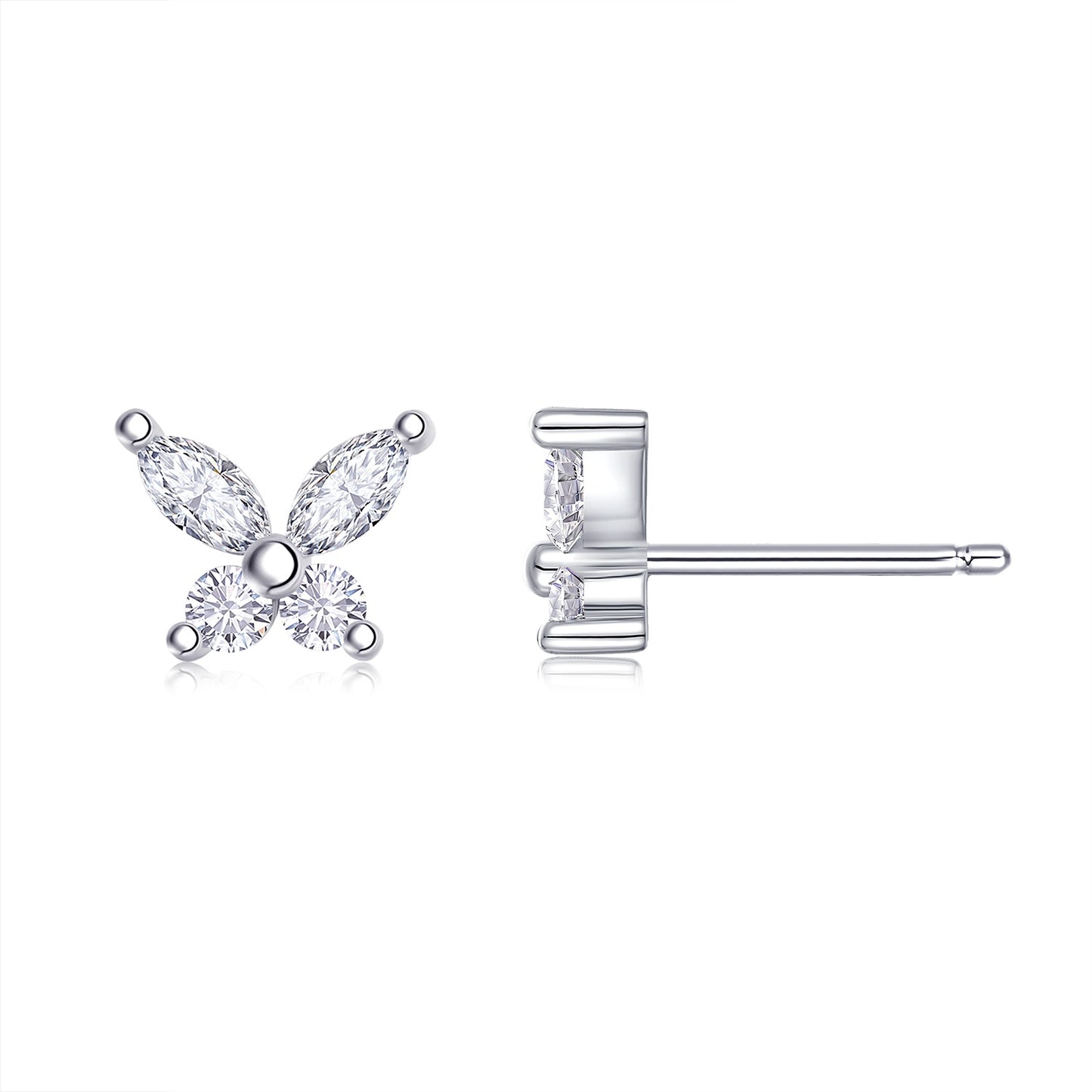 Luxury Moissanite Stud Earrings – S925 Silver