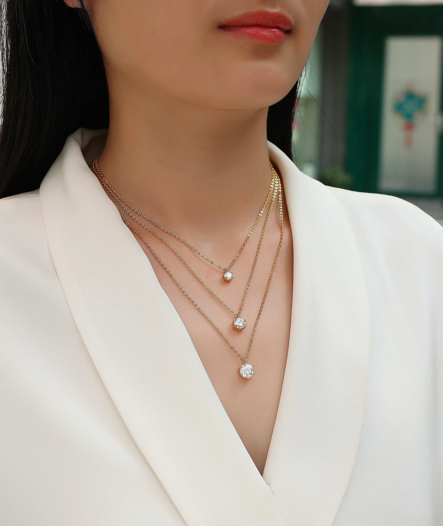 2ct Moissanite Pendant Necklace