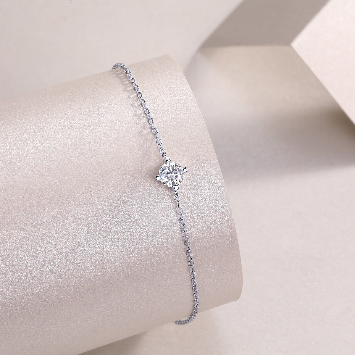 Luxury Cross Moissanite Bracelet – S925 Silver