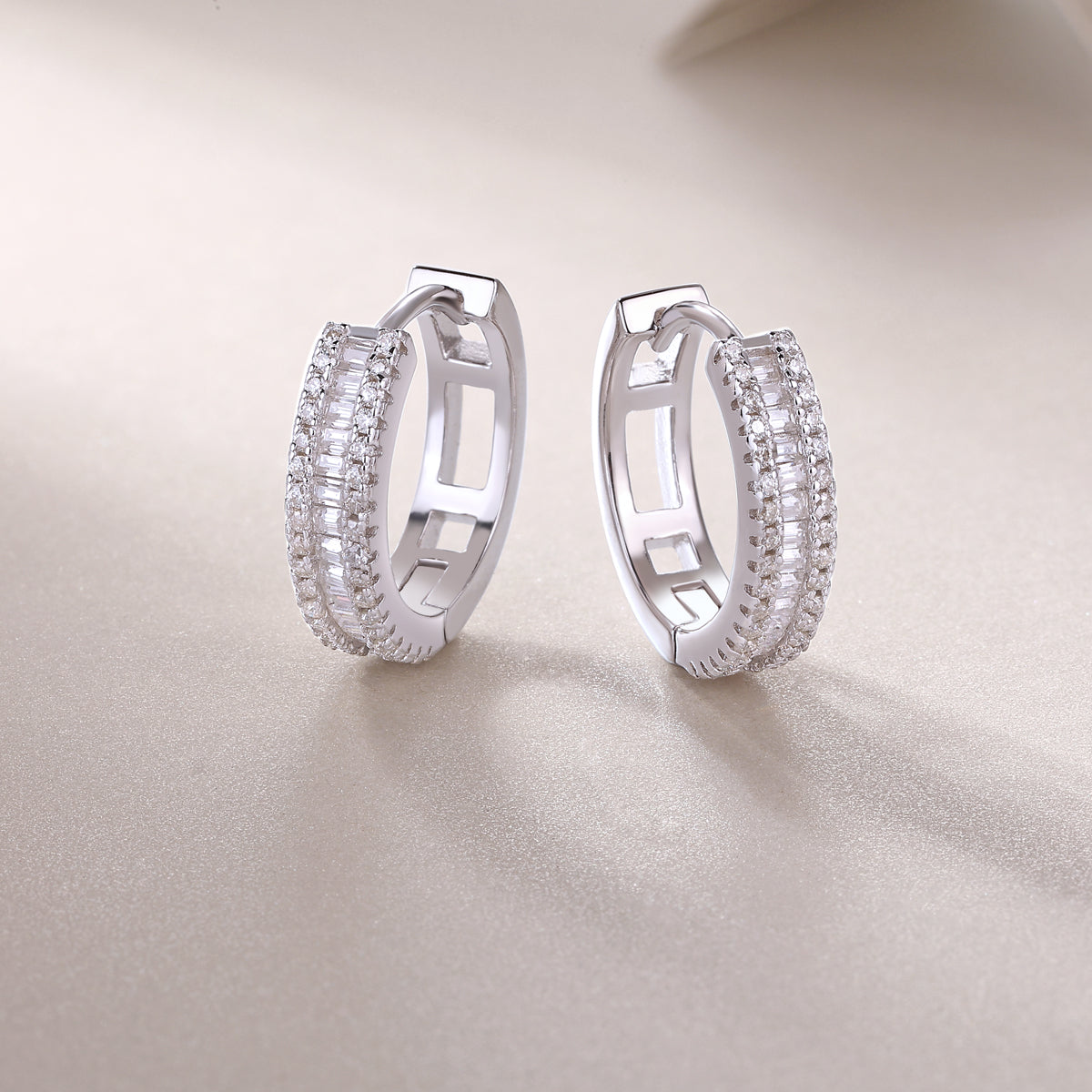 Luxury Moissanite Stud Earrings – S925 Silver