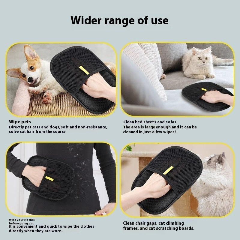 2 Pcs pet hair, cat hair, dog hair, grooming glove, fur remover