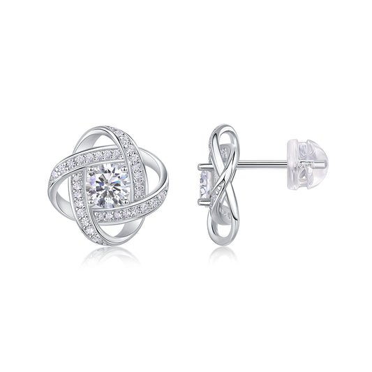Luxury 0.5CT Moissanite Stud Earrings – S925 Silver