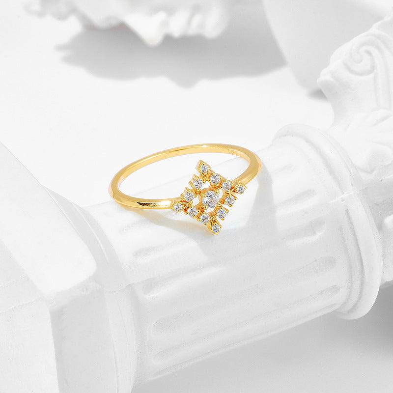 Japanese Art Retro Diamond Ring