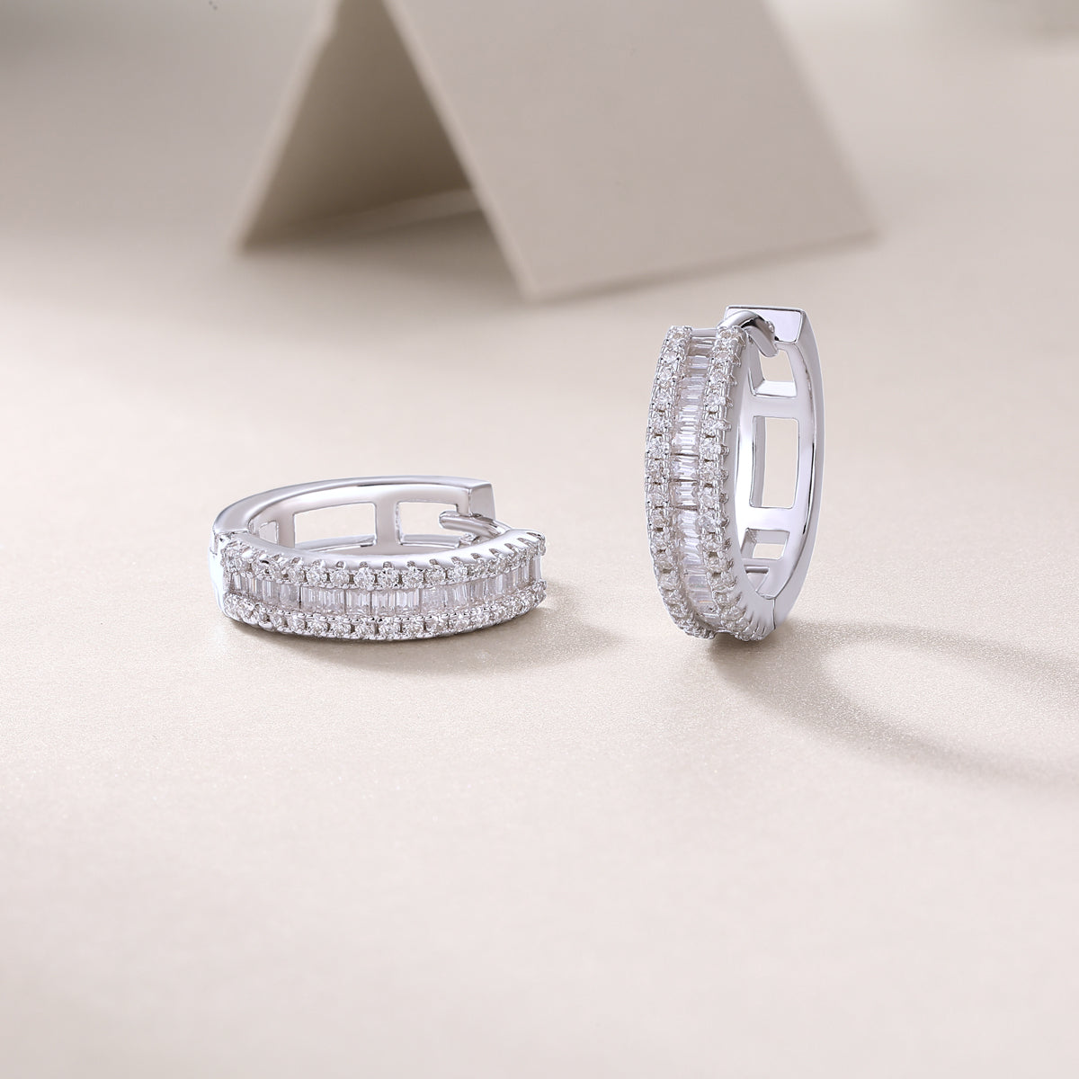Luxury Moissanite Stud Earrings – S925 Silver