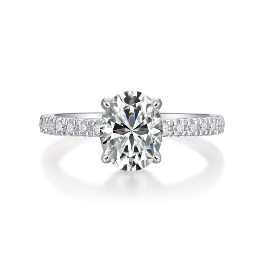 Luxury Moissanite Cinderella Ring – S925 Silver