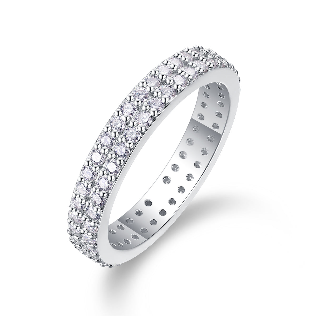 Luxury Starlight Moissanite Ring – S925 Silver