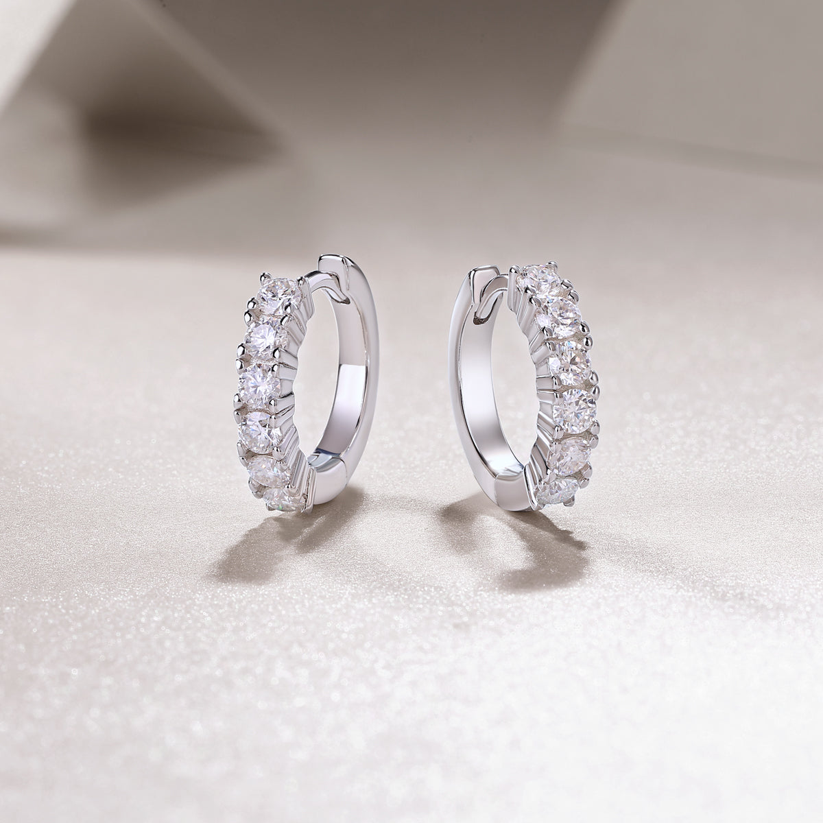 Moissanite S925 Silver Stud Earrings
