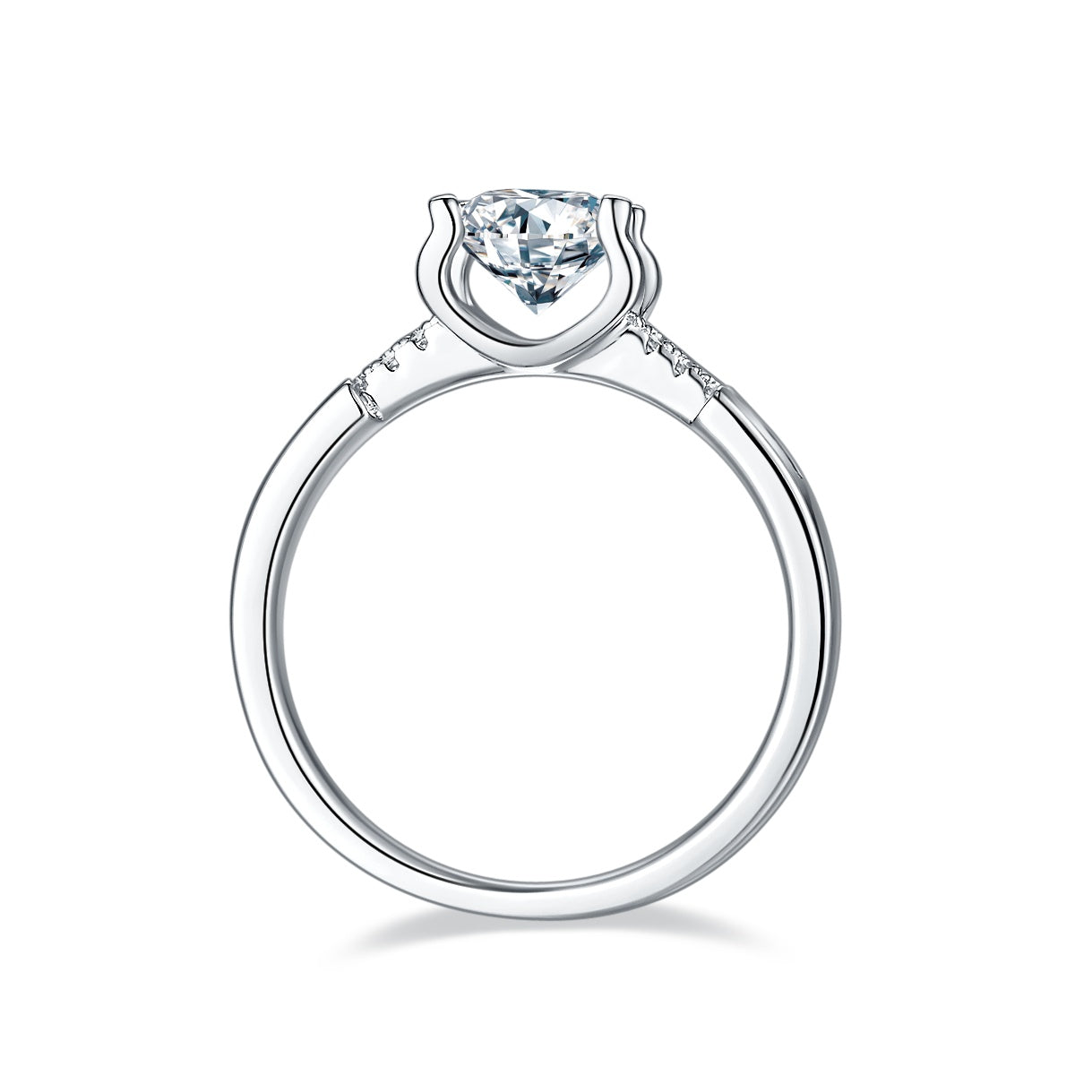 Luxury 1CT Shield Moissanite Ring – S925 Silver