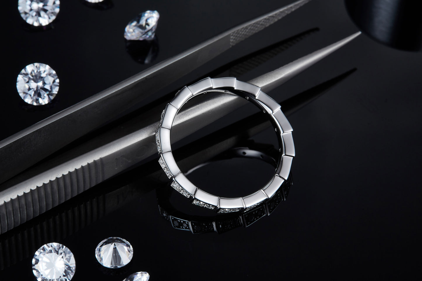 Luxury Snake Moissanite Ring – S925 Silver