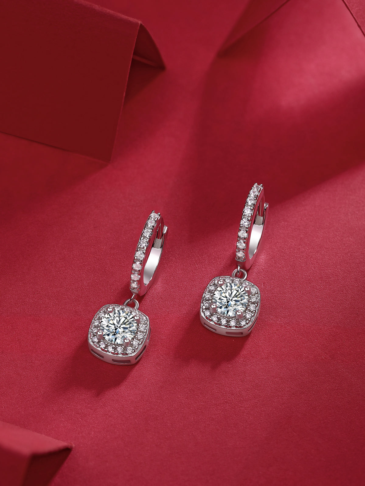 Luxury 0.5CT Moissanite Stud Earrings – S925 Silver