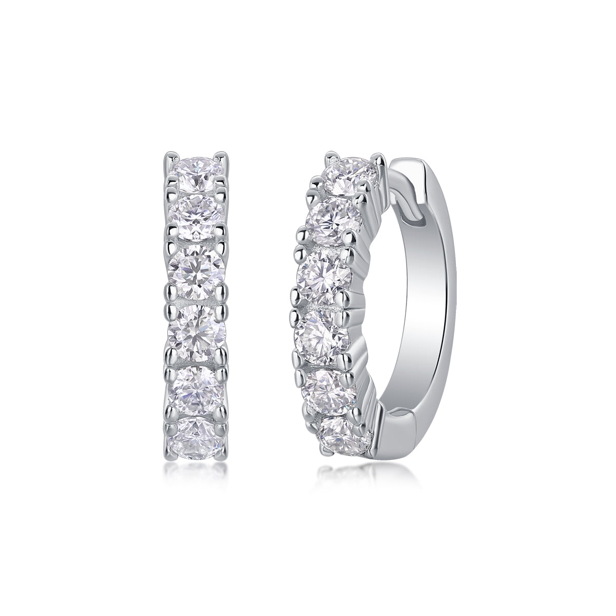 Moissanite S925 Silver Stud Earrings