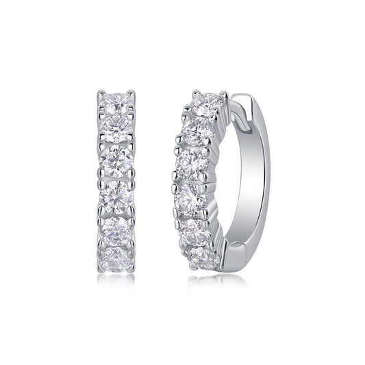 Moissanite S925 Silver Stud Earrings