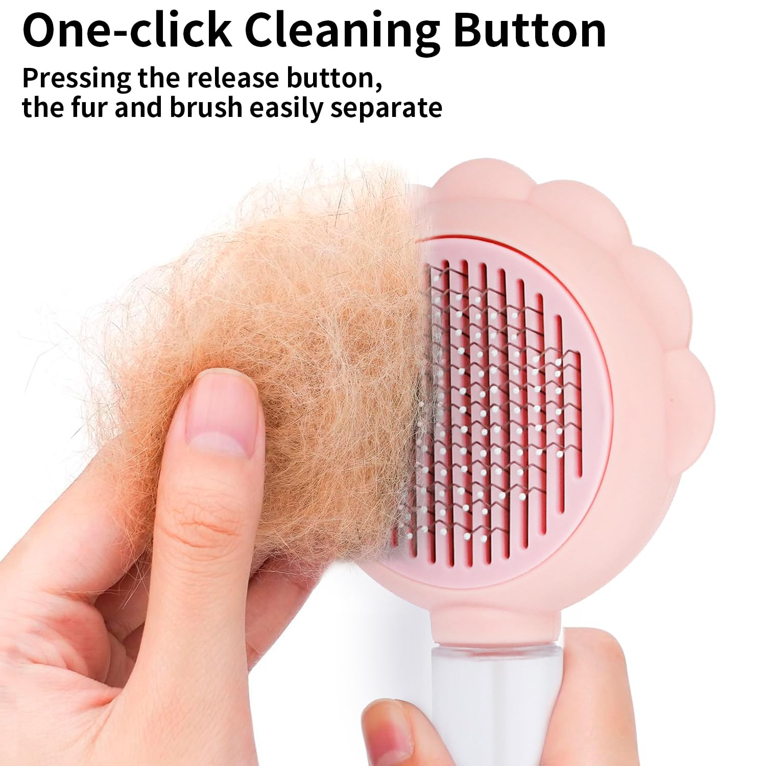 Cat Brushes For Indoor Cats With Release Button Cat Brush For Shedding Massage Grooming Self Cleaning Slicker Brush For Dogs Cats Pet Brush Comb For Long Short Hair Cats Remove Loose Fur
