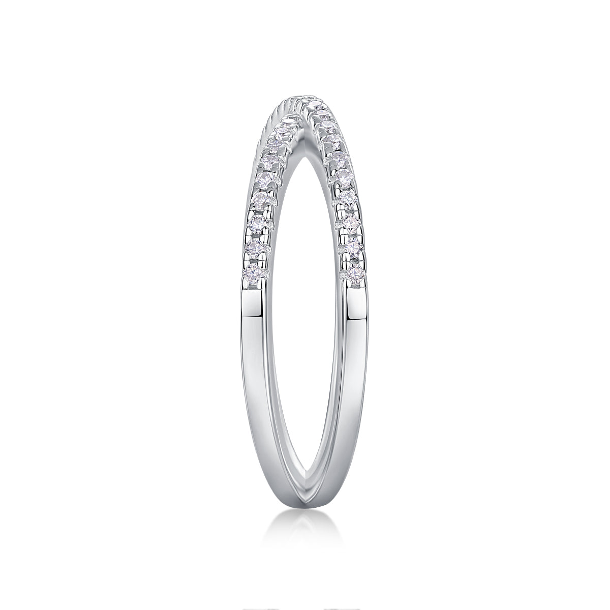 Love Interwoven – Moissanite Wedding Ring (S925 Silver, Gold & Rose Gold Plated)