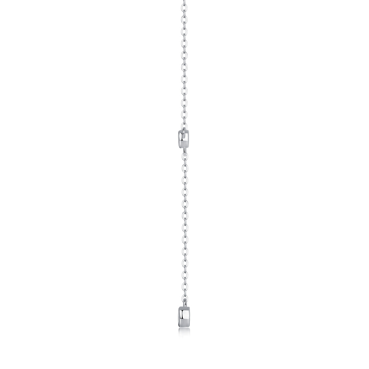Tassel – Moissanite Pendant Necklace (S925 Silver, Platinum Plated)