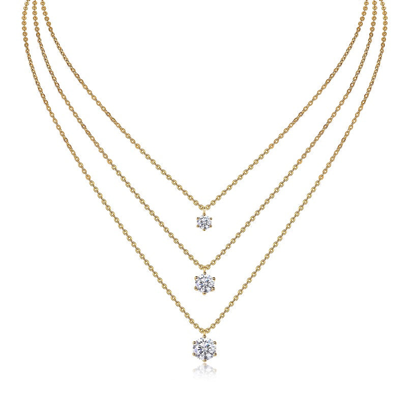 2ct Moissanite Pendant Necklace