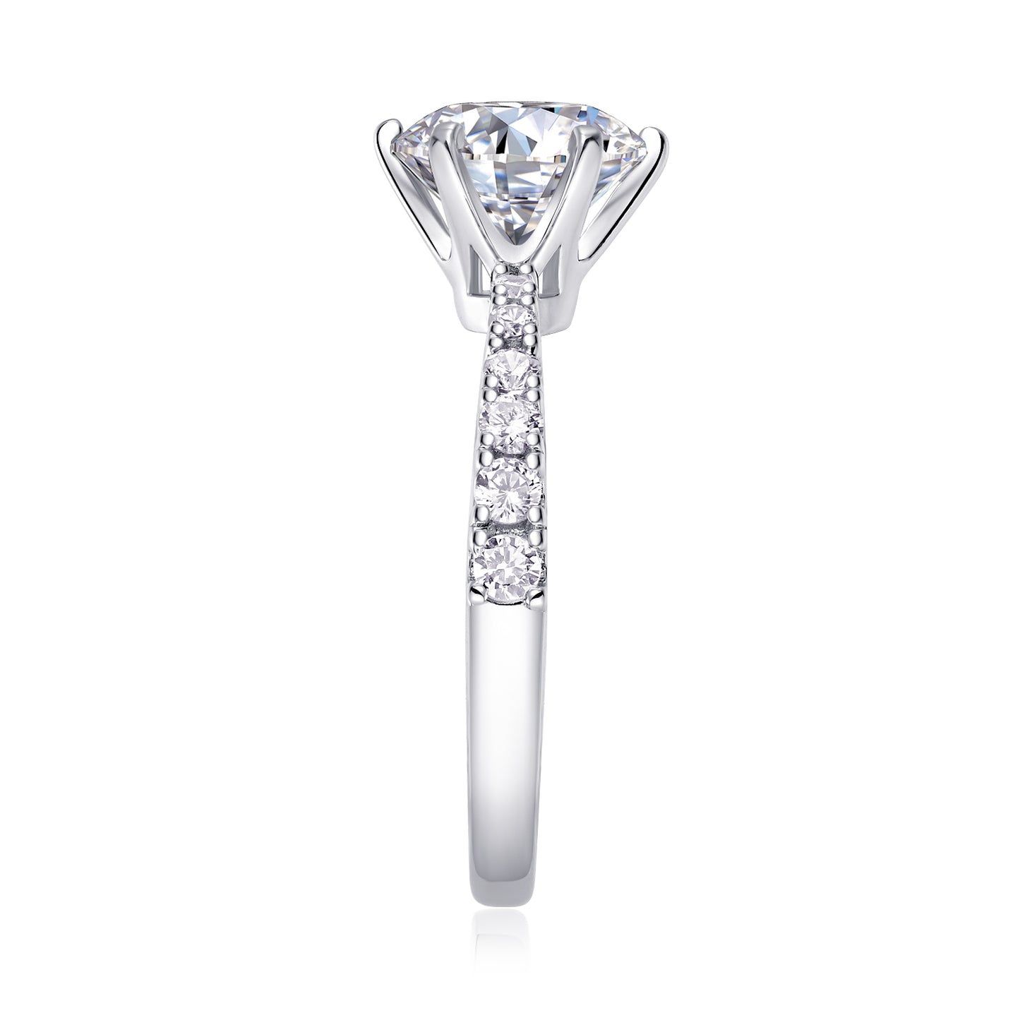 2 Carat Moissanite Wedding Ring Set – S925 Silver