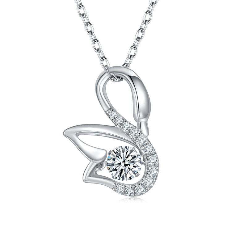 Luxury Moissanite Pendant Necklace – S925 Silver