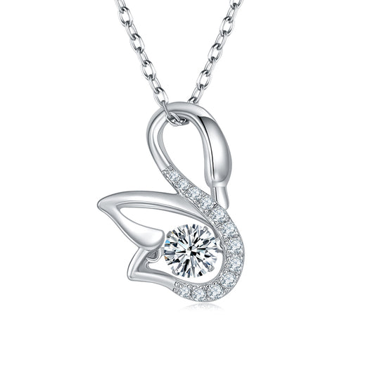 Luxury Moissanite Pendant Necklace – S925 Silver
