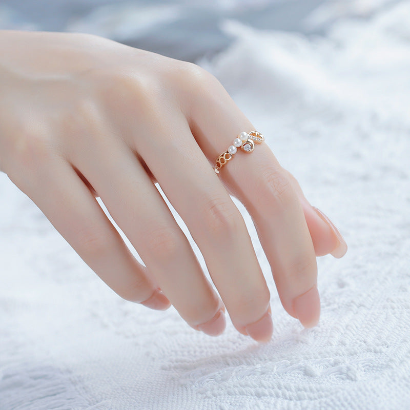 Natural Freshwater Pearl Finger Ring