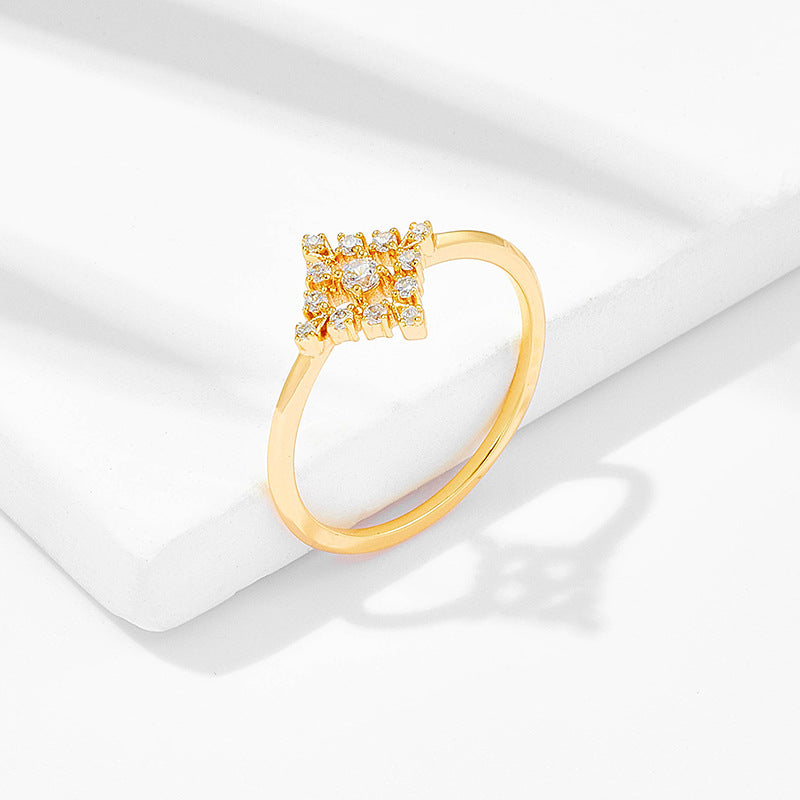 Japanese Art Retro Diamond Ring