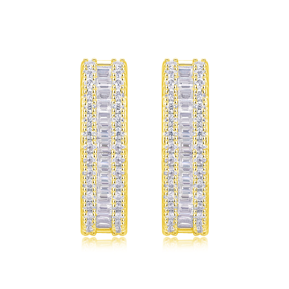 Luxury Moissanite Stud Earrings – S925 Silver