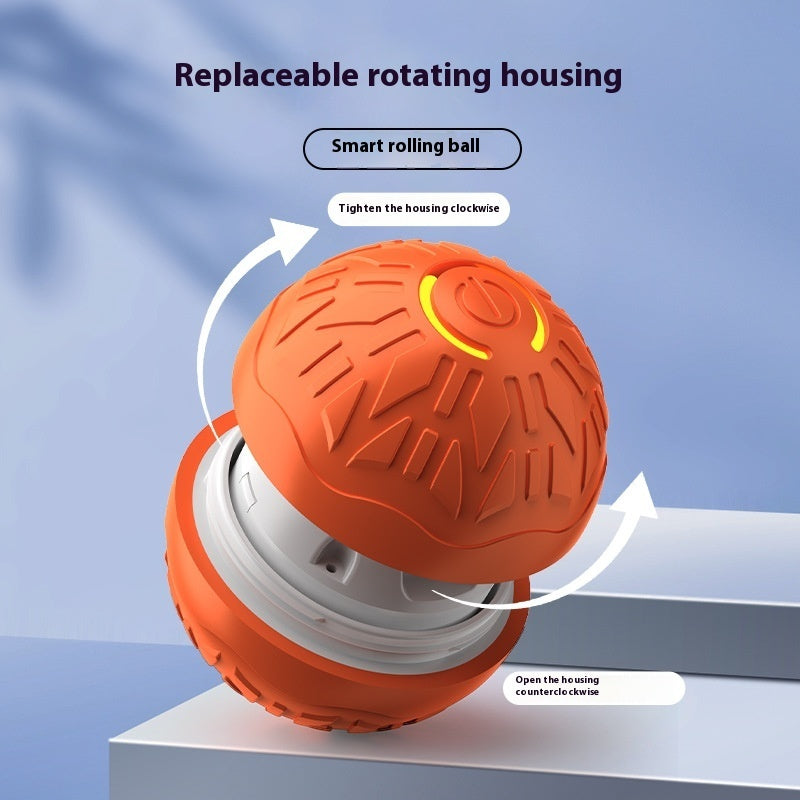 Interactive Automatic Jumping Ball Toy for Dogs – Durable Silicone Chew & Training Ball