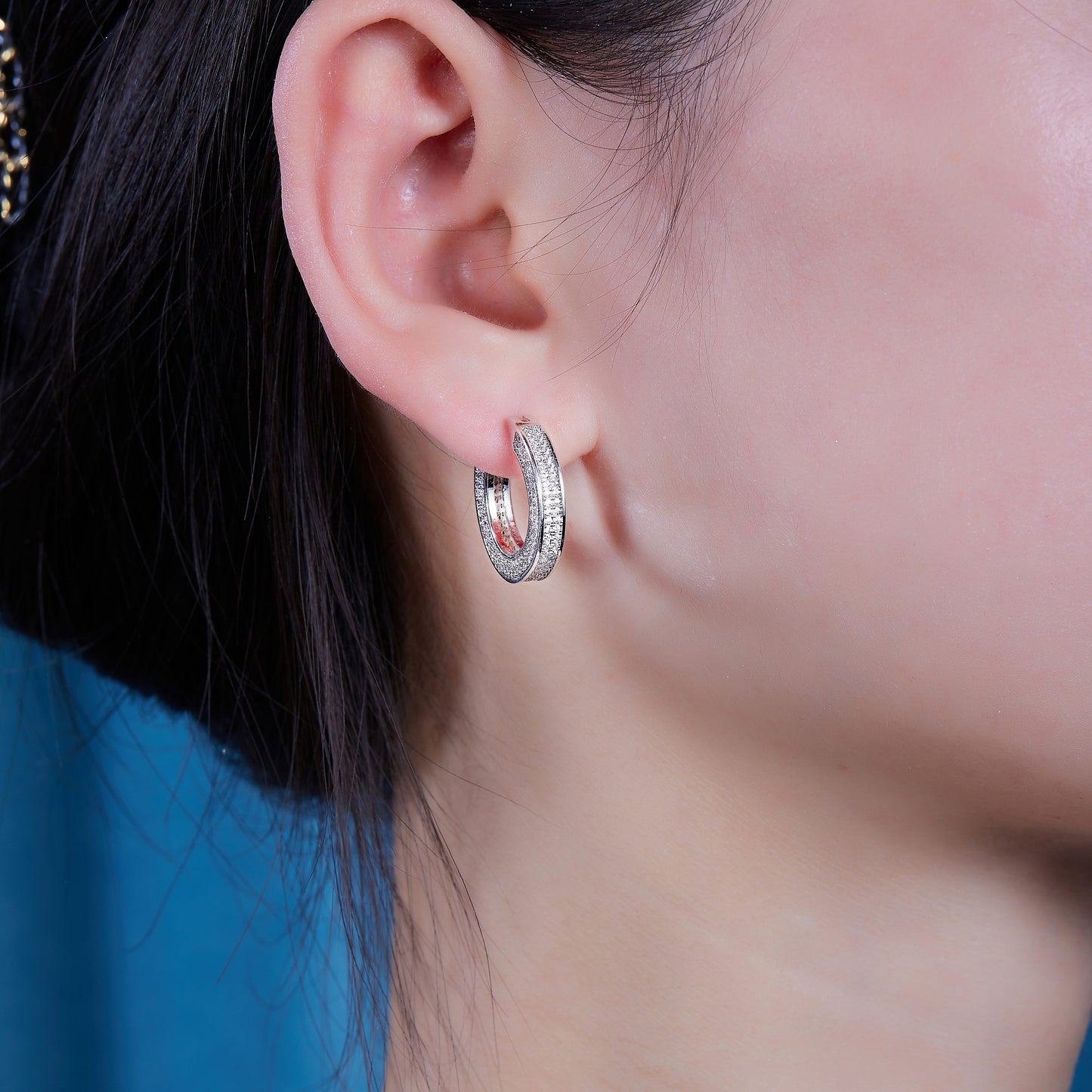 Luxury Moissanite Star Stud Earrings – S925 Silver