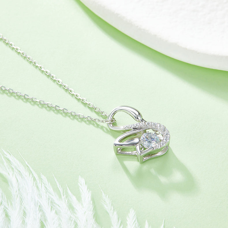 Luxury Moissanite Pendant Necklace – S925 Silver