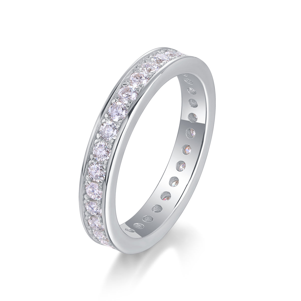 Luxury Moissanite Trajectory Ring – S925 Silver