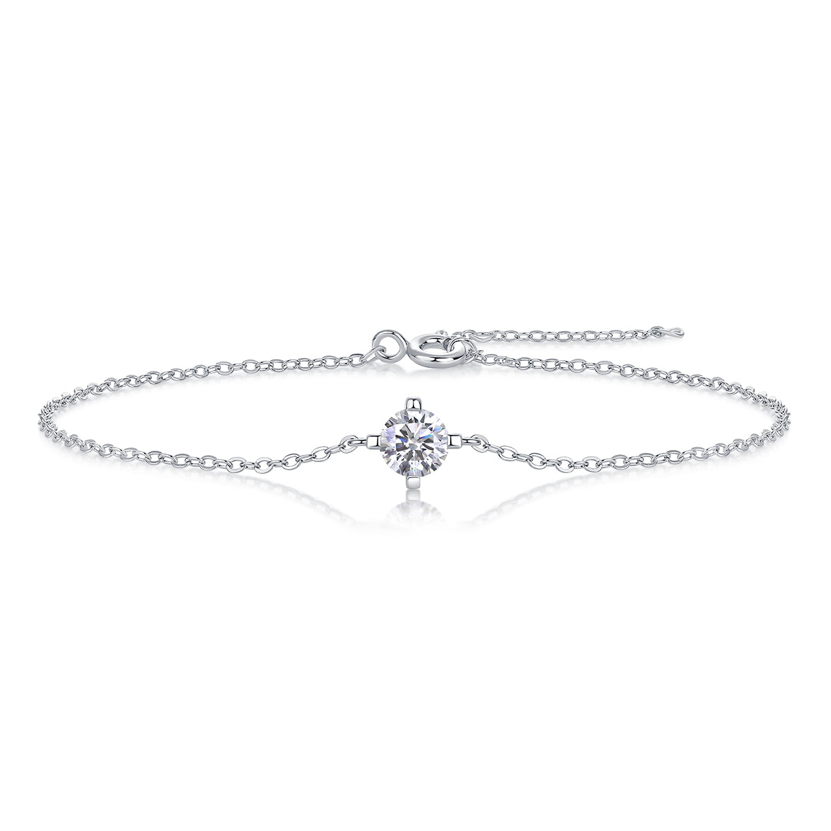 Luxury Cross Moissanite Bracelet – S925 Silver