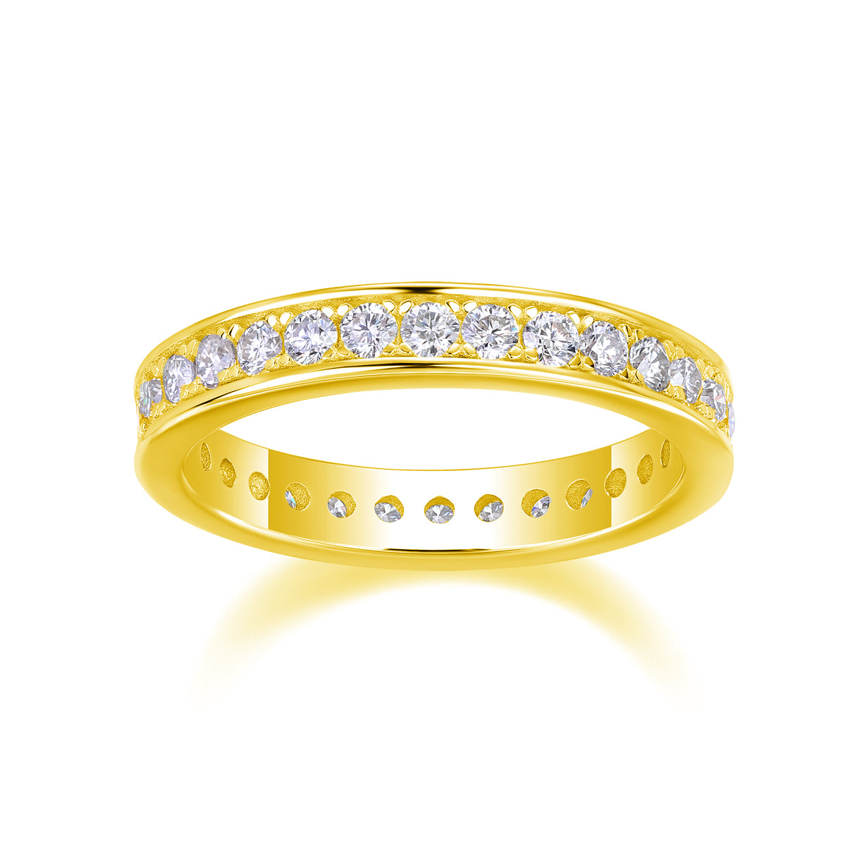 Luxury Moissanite Trajectory Ring – S925 Silver