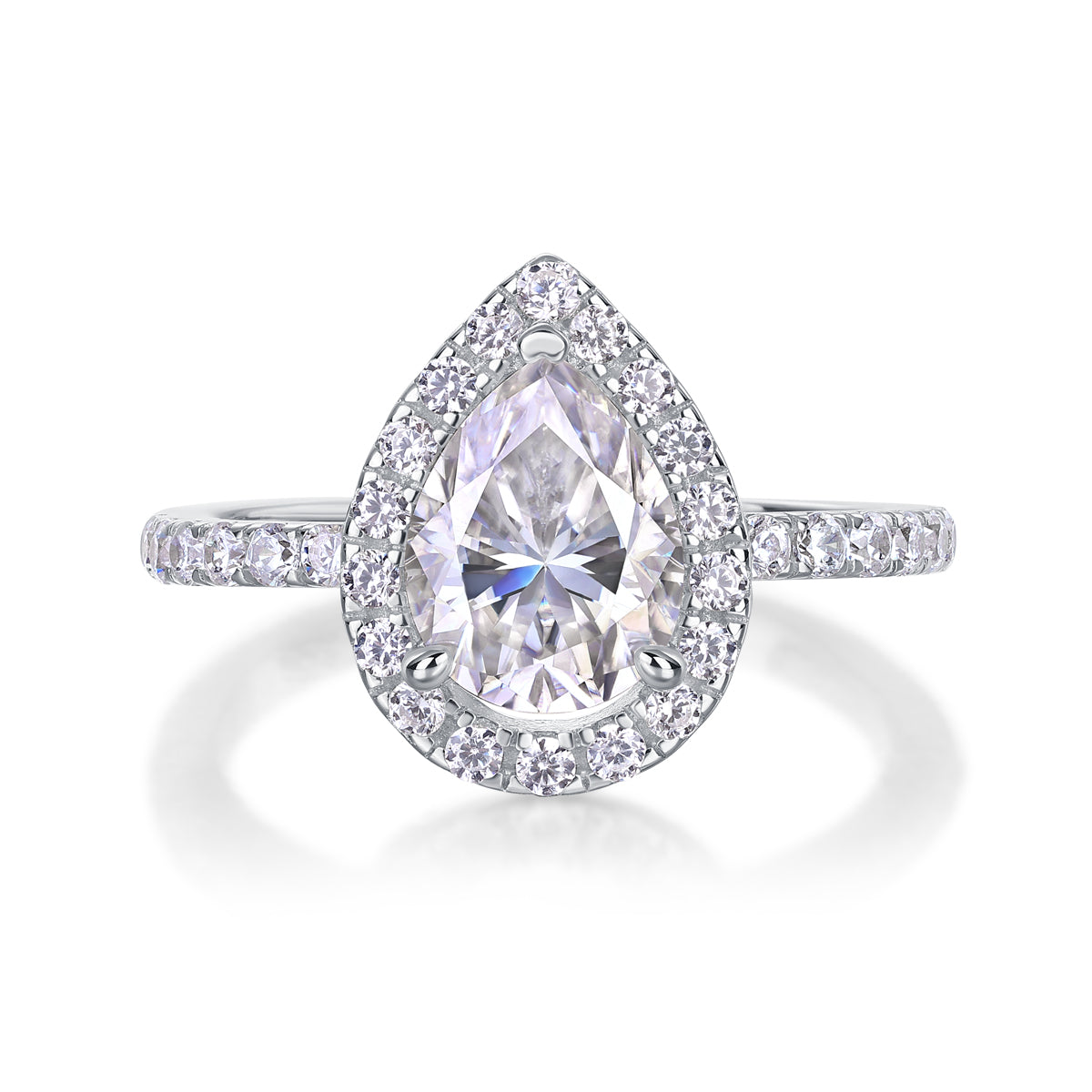 Luxury Electric Moissanite Ring – S925 Silver
