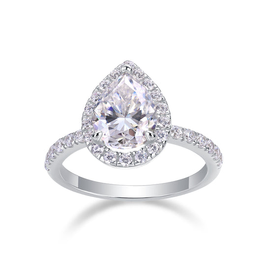 Luxury Electric Moissanite Ring – S925 Silver