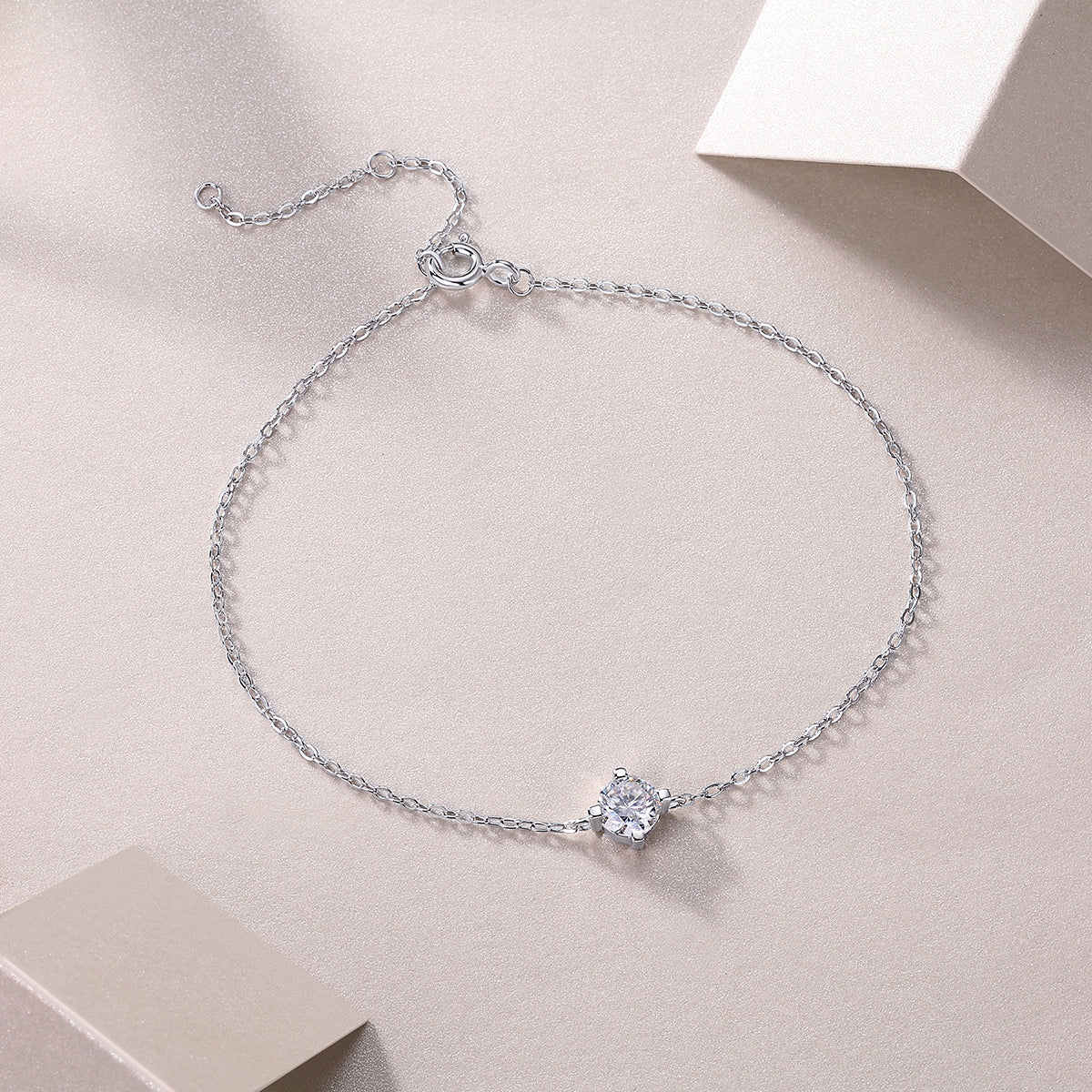 Luxury Cross Moissanite Bracelet – S925 Silver