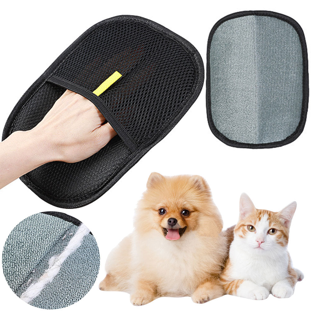 2 Pcs pet hair, cat hair, dog hair, grooming glove, fur remover