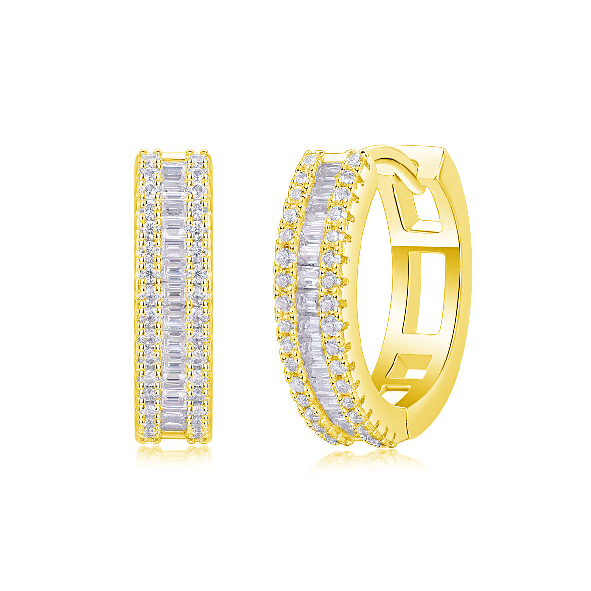 Luxury Moissanite Stud Earrings – S925 Silver