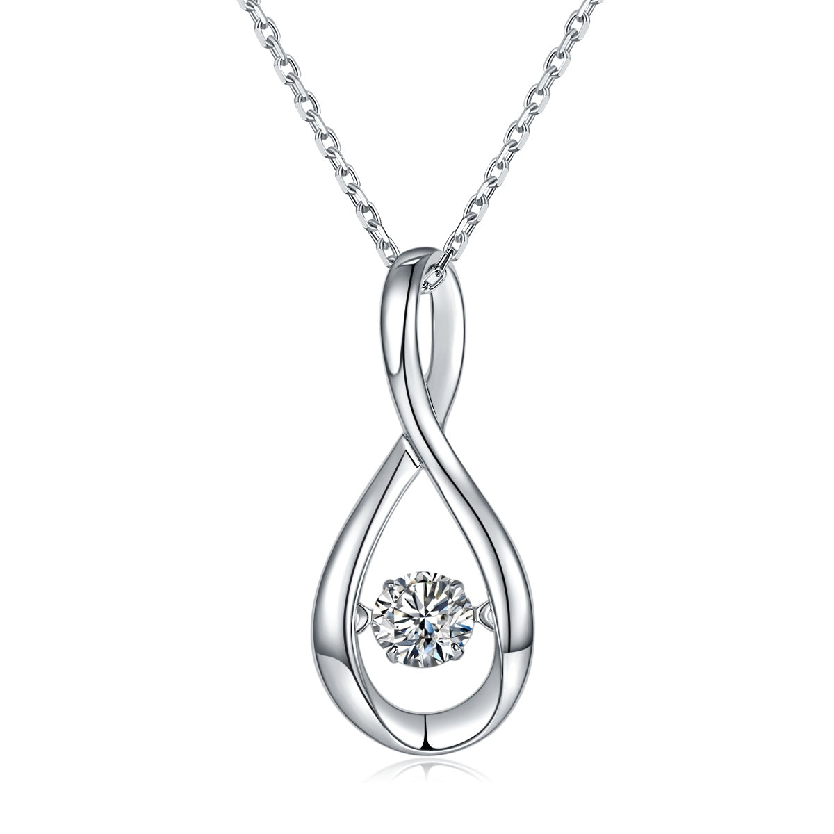 Luxury Moissanite Pendant Necklace – S925 Silver