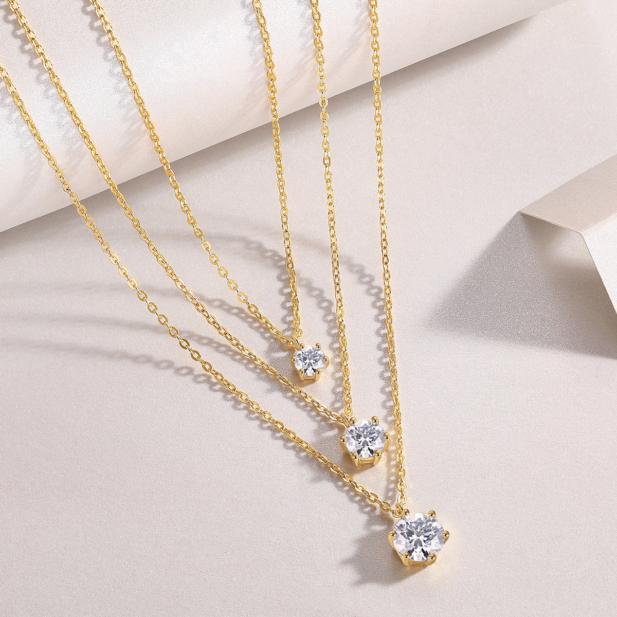 2ct Moissanite Pendant Necklace