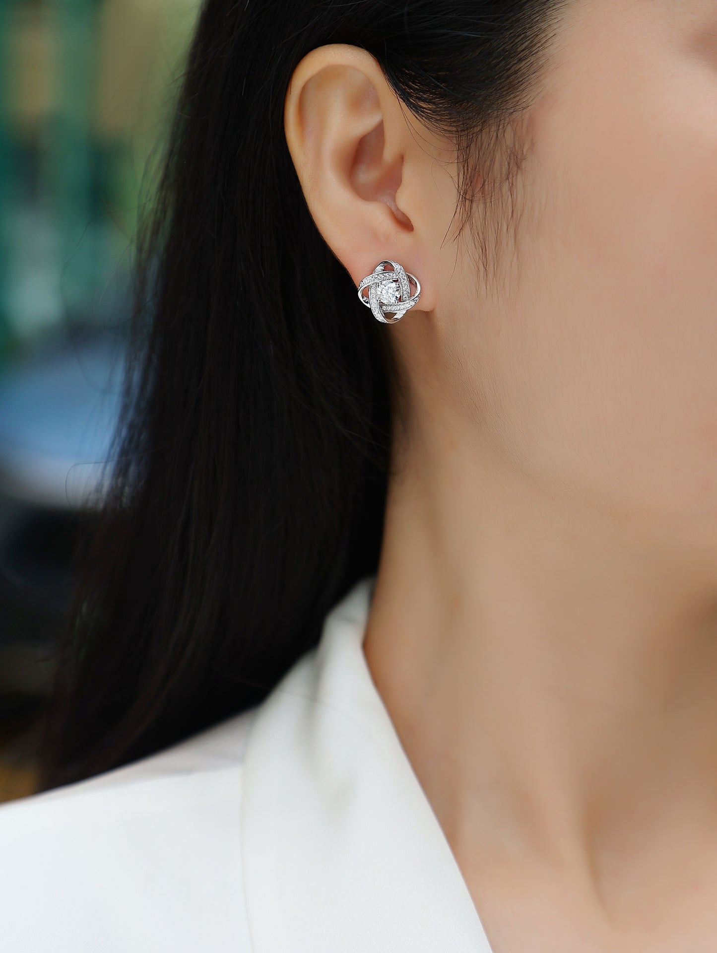 Luxury 0.5CT Moissanite Stud Earrings – S925 Silver