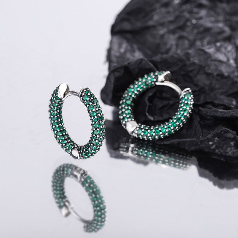 S925 Sterling Silver Creative C-Shape Earrings